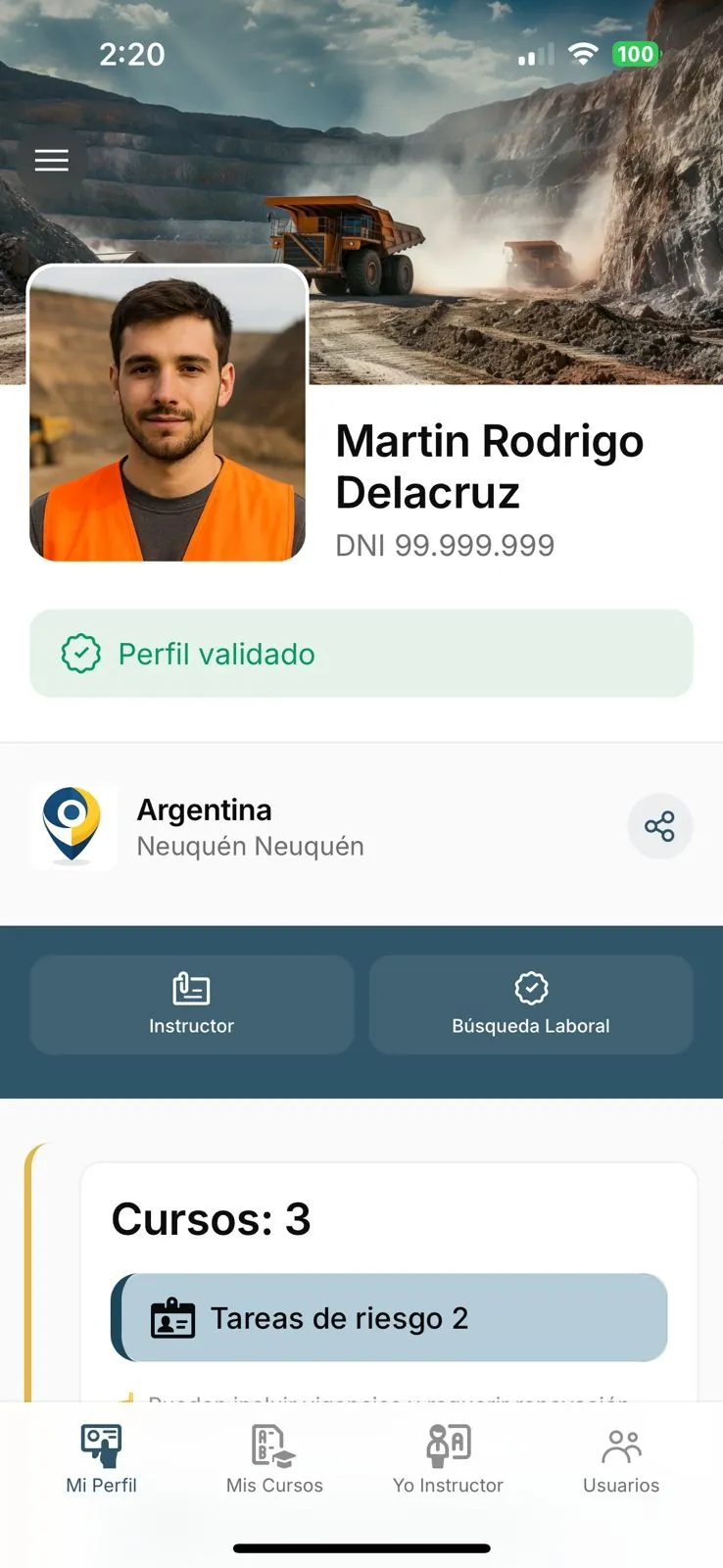 Certired App Mockup